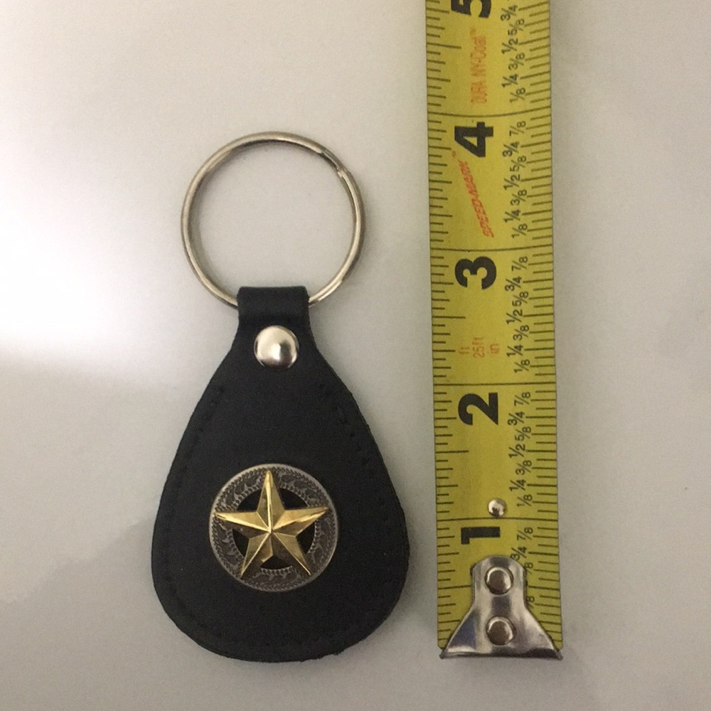 Tooled Leather Key Chain - Picture 5 of 6